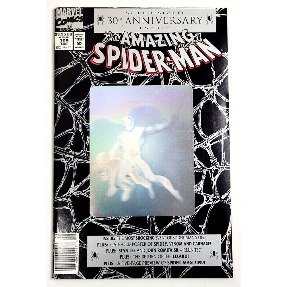 AMAZING SPIDER-MAN #365 (1988) SPIDER-MAN 2099 1ST APP / POSTER INSIDE NEWSSTAND